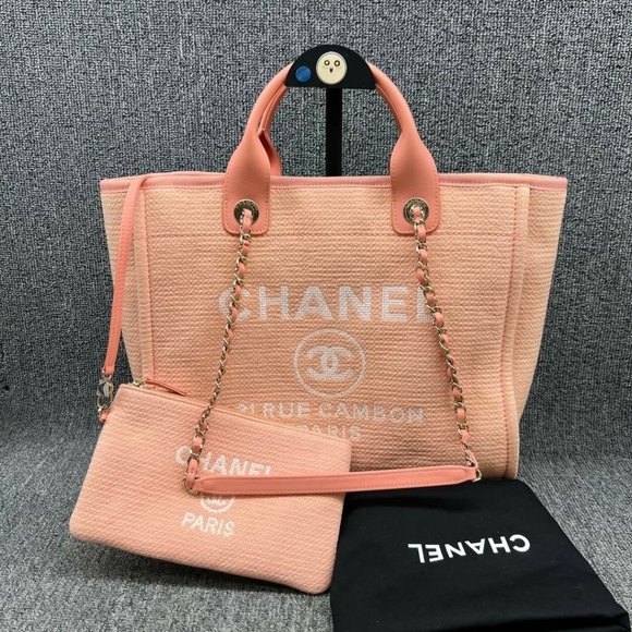 CHANEL Handbags - 100% Authentic CHANEL DeauVille Cloth Satchel